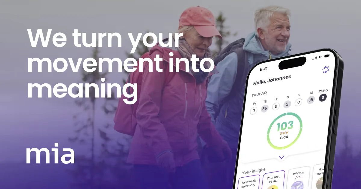 MiaHealth app on iPhone — your personal guide to a healthier life