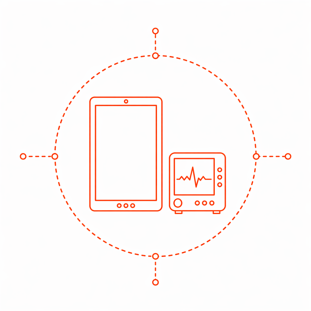 Healthcare and wellness device schematic